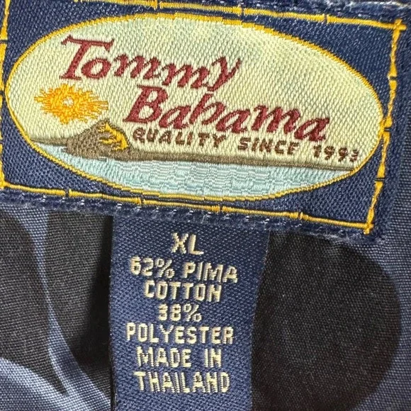Tommy Bahama Relax Polo Shirt Mens XL Blue Pima Cotton Blend Short Sleeve - Picture 2 of 7